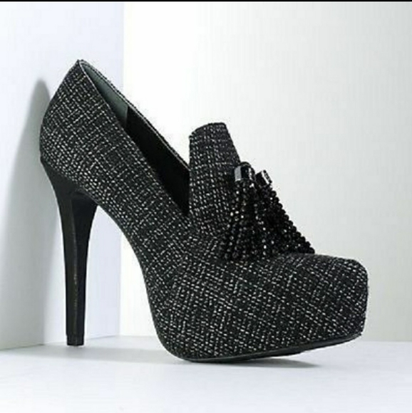Simply Vera Wang Svsarah Tweed Beaded Heels 8.5 - Picture 1 of 10